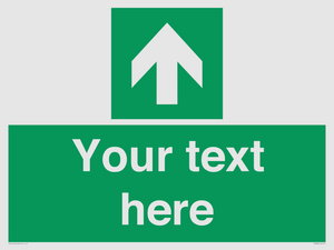 Safe condition Custom arrow up sign